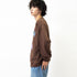 【MODISH GAZE】裏毛 クルーネック 長袖 BIG スウェット カレッジ マスコット