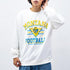 【MODISH GAZE】裏毛 クルーネック 長袖 BIG スウェット カレッジ マスコット