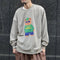 【MODISH GAZE】裏毛 クルーネック 長袖 BIG スウェット ストリート BEAR