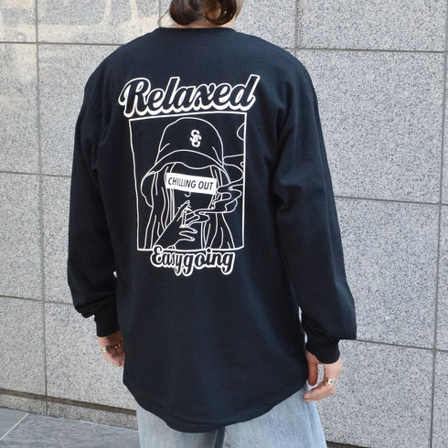 【MODISH GAZE】スモーキングガール Relaxed ロンT