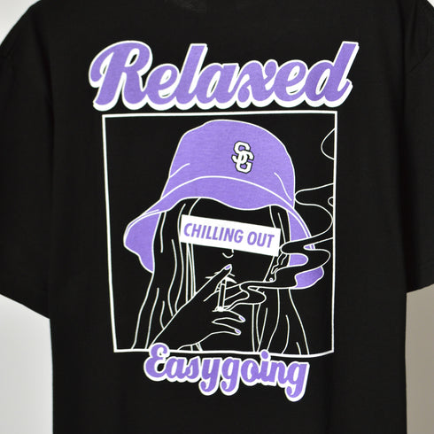 【MODISH GAZE】スモーキングガールRelaxed半袖Tシャツ