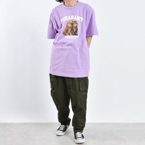 【MODISH GAZE】CATプリントアニマルTシャツ