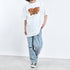 【MODISH GAZE】7.4スーパーヘビーオンス 発泡プリント グラフィック半袖Tシャツ　BREAK BEAT