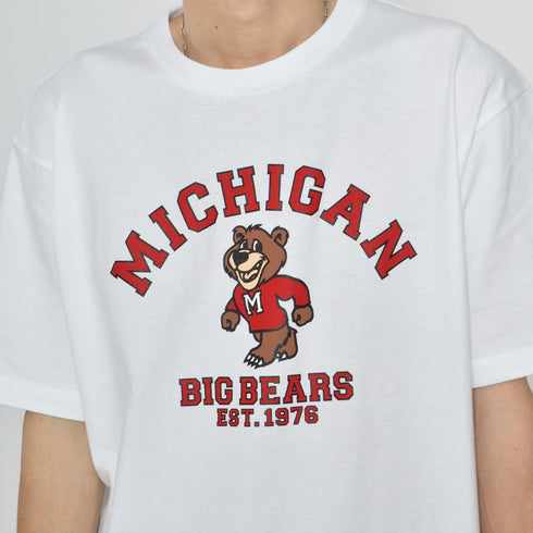 【MODISH GAZE】MICHIGANクマプリントTシャツ