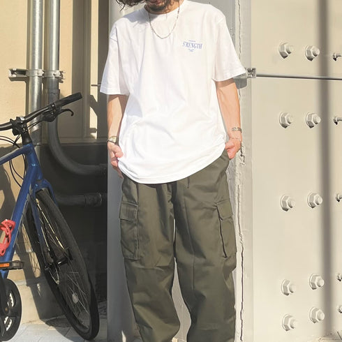 【MODISH GAZE】STRENGTHオーバルロゴTシャツ