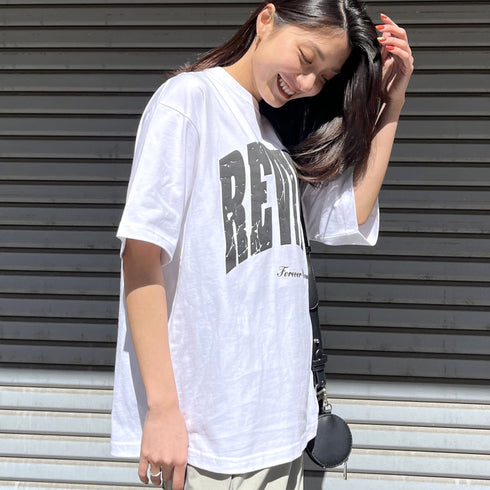 【RGY】REVIVAL 発泡PT ビッグシルエットTシャツ