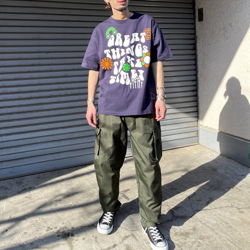 【RGY】レトロヒッピービッグシルエットTシャツ