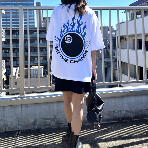 【RGY】ビリヤード両面プリント ビッグシルエットTシャツ