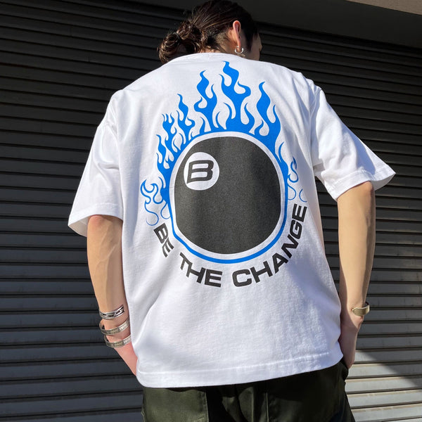 【RGY】ビリヤード両面プリント ビッグシルエットTシャツ