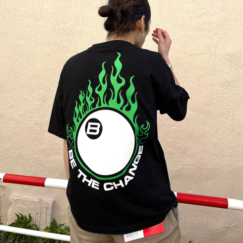 【RGY】ビリヤード両面プリント ビッグシルエットTシャツ