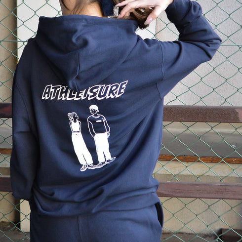 【MODISH GAZE】カップルイラスト裏毛フーディ（ATHLEISURE）