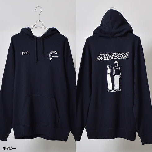 【MODISH GAZE】カップルイラスト裏毛フーディ（ATHLEISURE）