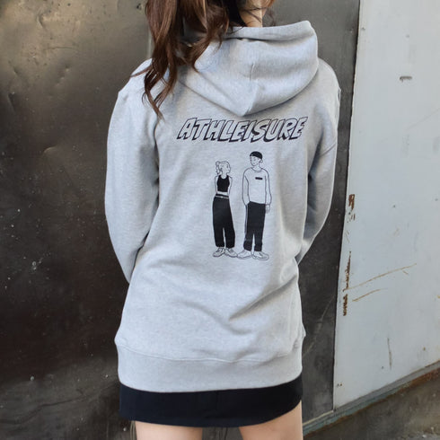 【MODISH GAZE】カップルイラスト裏毛フーディ（ATHLEISURE）
