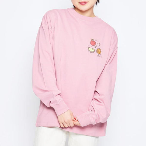 【spiritoso】韓国系フルーツブリントＴシャツ フルーツ柄