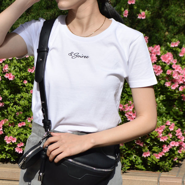 【＆soiree】＆soiree刺繍Tシャツ