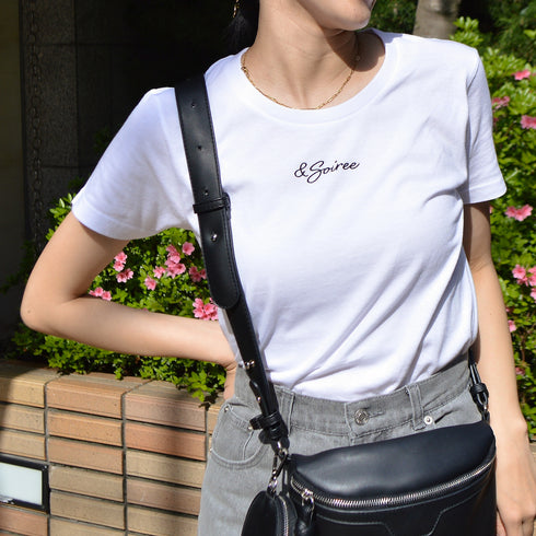 【＆soiree】＆soiree刺繍Tシャツ