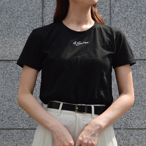 【＆soiree】＆soiree刺繍Tシャツ