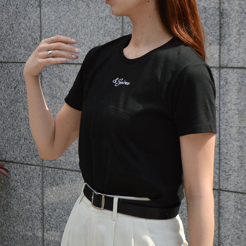 【＆soiree】＆soiree刺繍Tシャツ