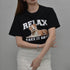 【spiritoso/スピリトーゾ】RELAX シートプリントTシャツ