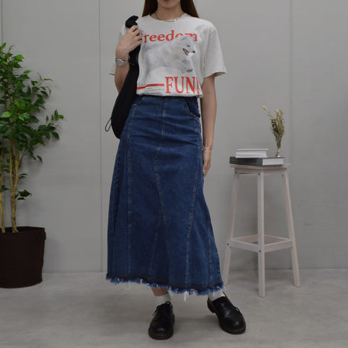 【spiritoso】FREEDOM FUN シートプリントTシャツ