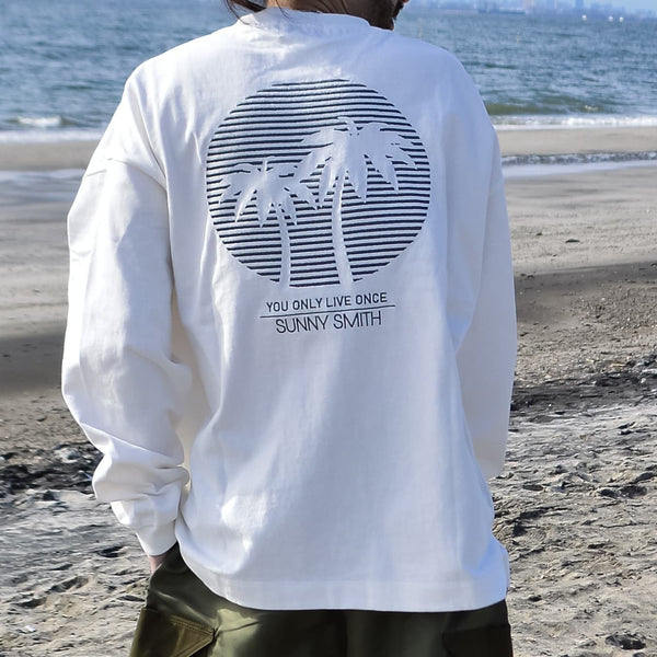 【SUNNY SMITH】11.6ウルトラヘビーオンス Heavy Smith刺繍ロゴTシャツ