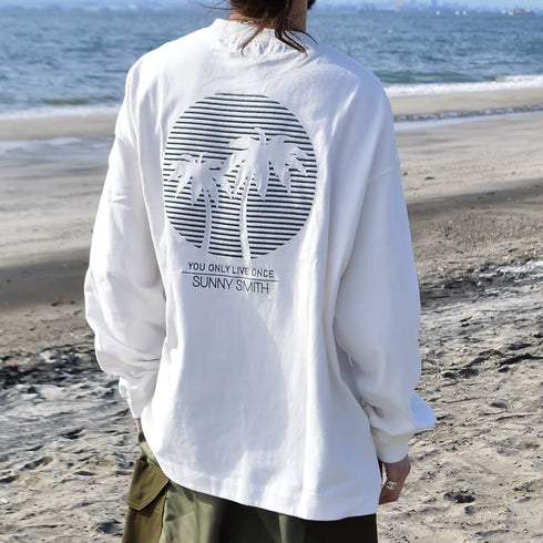 【SUNNY SMITH】11.6ウルトラヘビーオンス Heavy Smith刺繍ロゴTシャツ