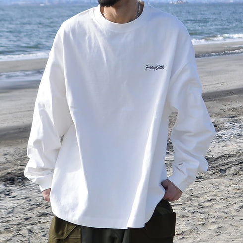 【SUNNY SMITH】11.6ウルトラヘビーオンス Heavy Smith刺繍ロゴTシャツ