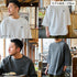 【SUNNY SMITH】 ピグメントワッフル ラグランロゴ刺繍Ｔシャツ