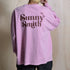 【SUNNY SMITH】ヤシの木ロゴ ワンポイント刺繍 バックプリント ピグメント加工ロングスリーブTシャツ