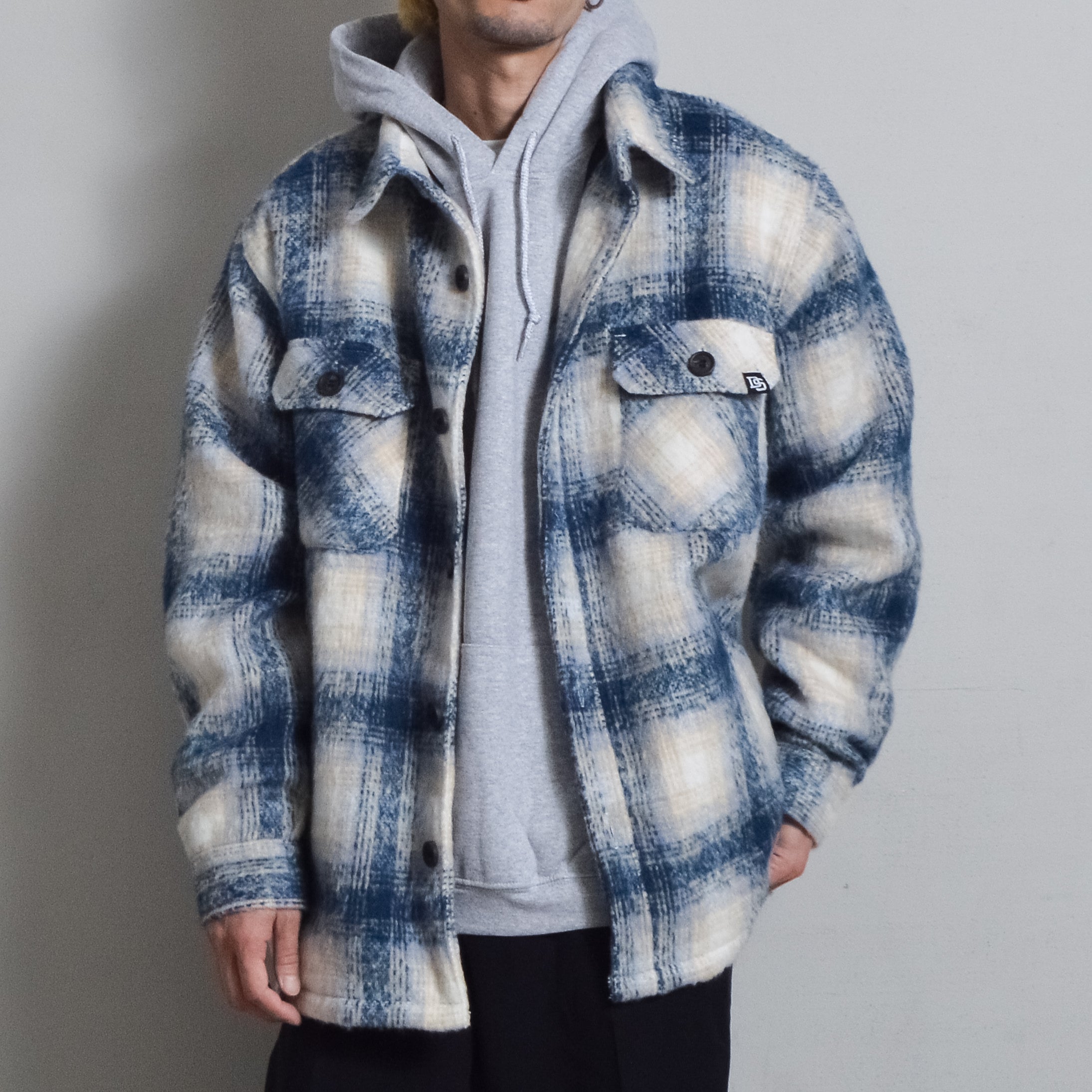 DOUBLESTEAL】起毛オンブレチェックCPOジャケット – radchamp