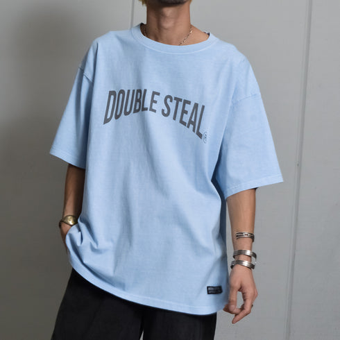【DOUBLESTEAL】ピグメントアソートロゴ半袖Tシャツ