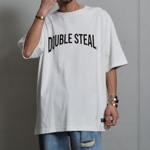 【DOUBLESTEAL】ピグメントアソートロゴ半袖Tシャツ