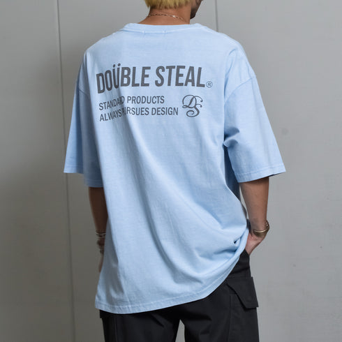 【DOUBLESTEAL】ピグメントアソートロゴ半袖Tシャツ