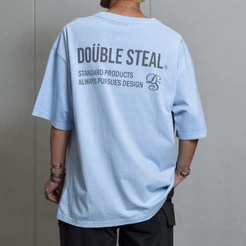 【DOUBLESTEAL】ピグメントアソートロゴ半袖Tシャツ