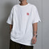 【DOUBLESTEAL】ヘビーオンスワンポイントロゴ刺繡半袖Ｔシャツ