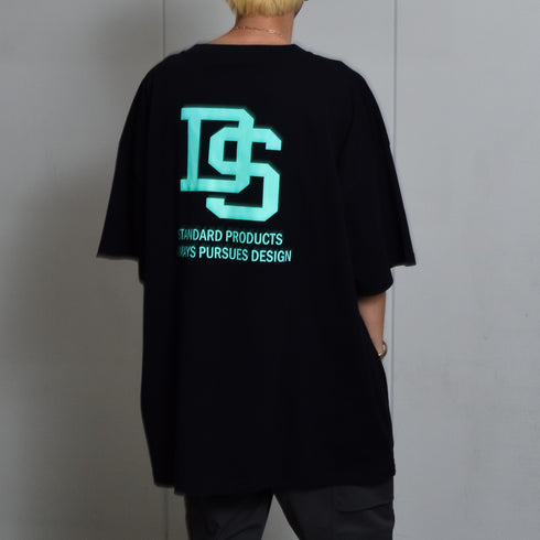 【DOUBLESTEAL】接触冷感・UVカット USAコットンビックサイズロゴプリント半袖Tシャツ