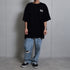 【DOUBLESTEAL】接触冷感・UVカット USAコットンビックサイズロゴプリント半袖Tシャツ