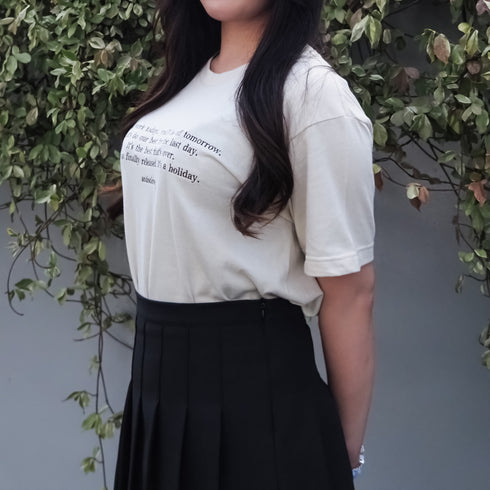 【&soiree】フロント刺繍Tシャツ