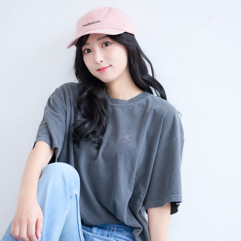 ピグメントプリントTシャツ(メッセージロゴ)