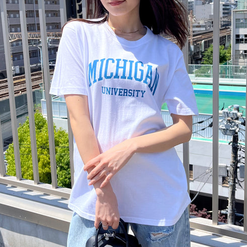 【spiritoso】MICHIGAN カレッジTシャツ